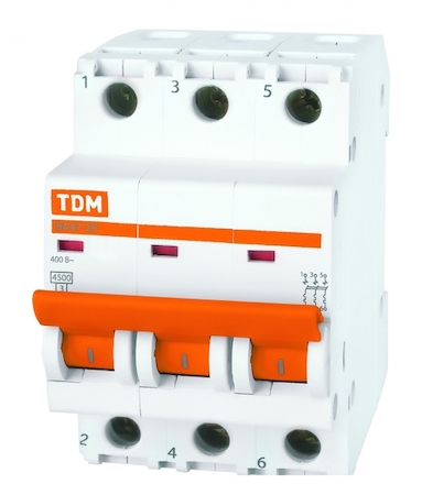 TDM ELECTRIC SQ0206-0041 Авт. выкл.ВА47-29 3Р 13А 4,5кА х-ка В TDM